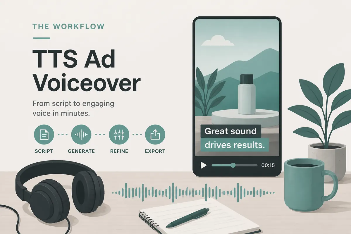 TTS Voiceover for Ads: Check the Take and Build Captions